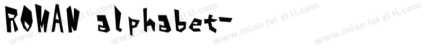ROMAN alphabet字体转换